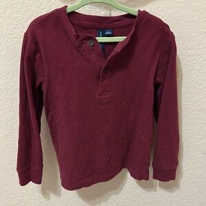 3/25$ maroon long sleeve henley